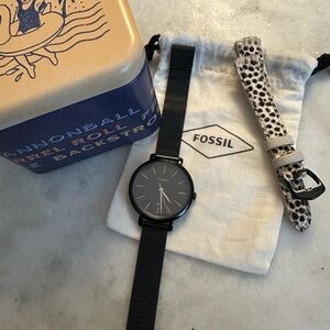 Fossil Black Watch with Interchangeable Strap